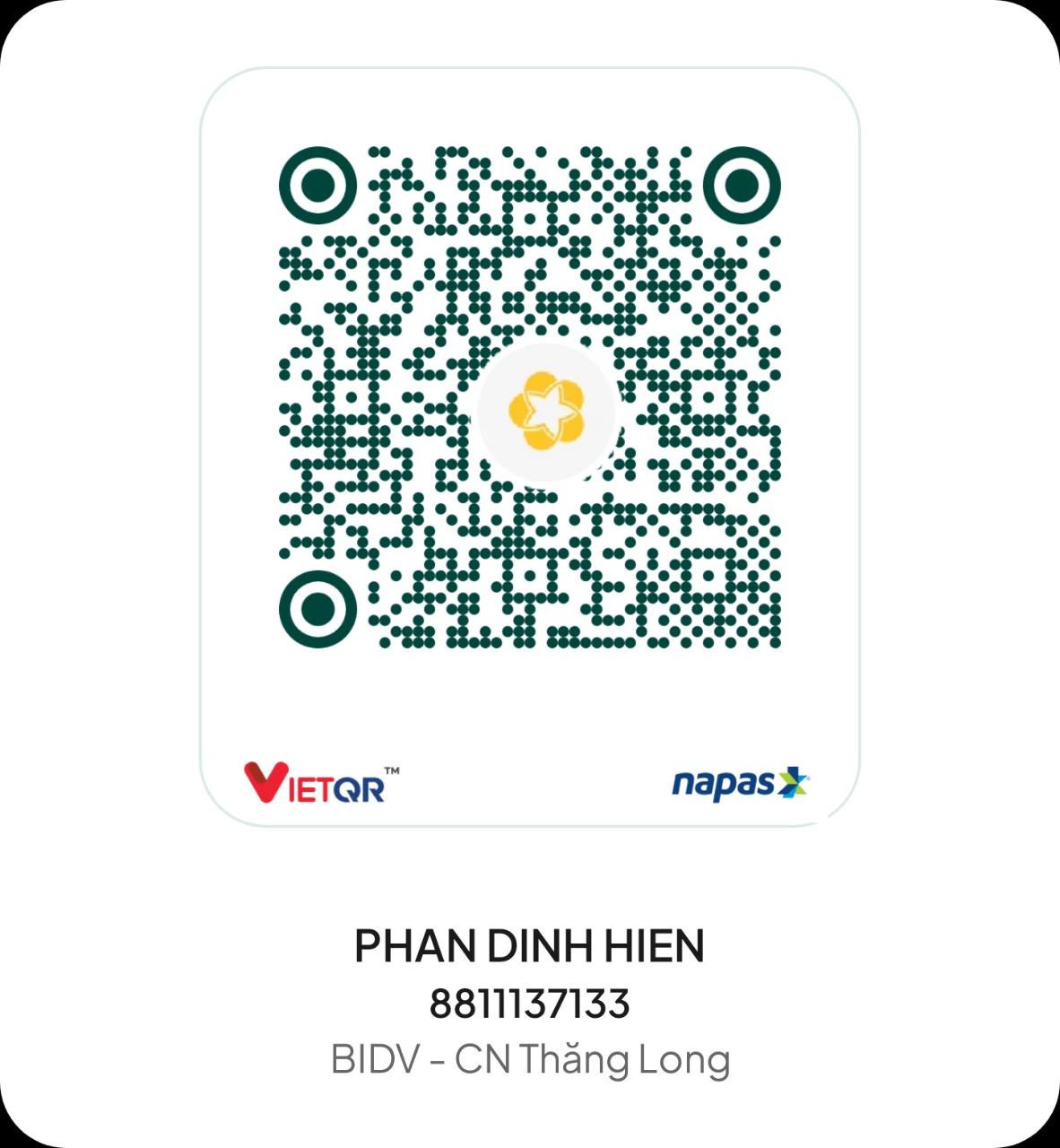 QR BIDV Phan Đình Hiển 8811137133